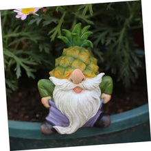 Load image into Gallery viewer, SUPVOX Resin Garden Gnome Figurine Durable Fading Lawn Ornament Cute Cartoon Gnome Statue for Outdoor Patio Garden Pathway Decoration