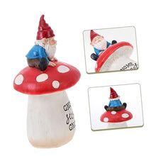 Load image into Gallery viewer, Happyyami Outdoor Gnome Doll Statue Resin Gnome Garden Ornaments Miniature Garden Decor Statue for