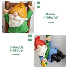 Load image into Gallery viewer, Toyvian 2sets 3pcs Dwarf Statues for Garden Decor Unique Gnome Hanging Ornaments Intricate Tree Pendants for Outdoor Spaces Lively Courtyard Decoration 3pcs*2