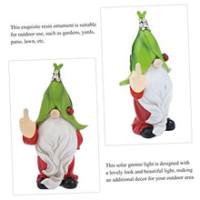 Load image into Gallery viewer, Happyyami Solar Garden Ornaments Garden Gnome Statue Solar Path Lights Outdoor Decor