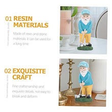 Load image into Gallery viewer, POPETPOP Gnome Garden Decor Realistic Golfing Dwarf Lawn Gnome Sculpture Fine Craftsmanship