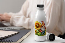 Load image into Gallery viewer, MAXIKIWI - Single Wall Water Drinking Bottle with Screw Cap, Non Insulated Lightweight Aluminium, BPA Free, Leak-Proof - Spring Garden Gnomes Theme 1-500ml