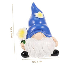 Load image into Gallery viewer, Ciieeo Cute Resin Garden Gnome Statue Style Outdoor Gnome Figurine for Lawn Patio and Garden Decor and Housewarmings