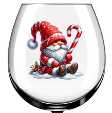 Load image into Gallery viewer, x12 Christmas Gnome Gonk Glass Vinyl Decal Stickers Colour ad90