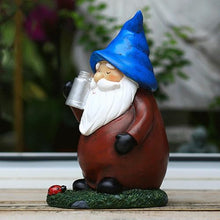 Load image into Gallery viewer, Solar Gnomes Decor for Outside - Garden Gnomes Outdoor,Funny Waterproof Decor with Light Figurines Sculptures Ornaments for Porch Backyard