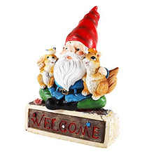 Load image into Gallery viewer, Outdoor Garden Gnome Ornaments with Solar Lights Funny Garden Gnomes Outdoor Statue for Patio Lawn Home Yard Decorations (with Solar Lights)