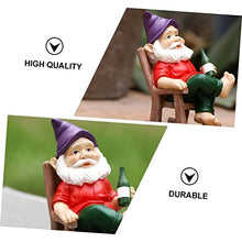 Load image into Gallery viewer, Happyyami Adorable Resin Dwarf Ornament for Garden and Home Office Decor Cute Desktop Decoration Whimsical Gnome Figure for Patio and Indoor Spaces