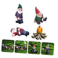 Load image into Gallery viewer, CIYODO Resin Dwarf Doll Garden Gnome Small Garden Ornaments Outdoor Decorations