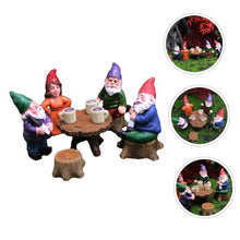 Load image into Gallery viewer, CAXUSD Creative Gnome Garden Decor Set Miniature Gnome Figurines for Indoor and Outdoor Use Fairy Cake Toppers for Landscapes and Home Decor
