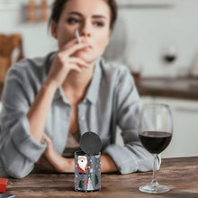 Load image into Gallery viewer, Christmas Gnomes with Sleighs and Snowflakes Smoking Cup Ashtray Smokeless Ash Tray Portable Smokeless Ashtray, Covered Ashtrays Cigarettes Car