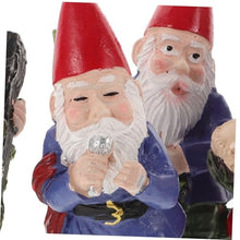 Load image into Gallery viewer, ULTECHNOVO 4pcs Mini Music Band Gnome Statues Wear Resistant Gnome Dolls for Garden Patio Home Decor Delicate Decorative for Christmas Special Occasions