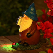 Load image into Gallery viewer, Solar Gnome Lights For Outdoor Garden - Garden Gnome Statues For Outdoor, Funny Waterproof Statues with Lighting and Decorative Figures for Porch, Halloween, Autumn, Prin