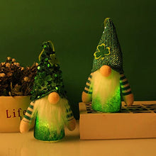 Load image into Gallery viewer, 2Pcs Light Up Gonks Christmas Decoration, Glowing Christmas Gnomes Pendants with Light Handmade Santa Swedish Gnomes Plush with Sequins Long Hat Christmas Decorations Indoor Holiday Decor