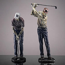 Load image into Gallery viewer, Bticx Golfer Statues, Luxury Character Figurine, Creative Modern Sport Statue Art Figurines, Nordic Crafts for Office Desk Living Room Home Decoration