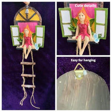 Load image into Gallery viewer, Fairy Angel Statue Garden Resin Angel Figurine Wall Hanging Decor Outdoor Garden Decor for Lawn Yard Patio Windowsill Garden Gifts