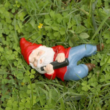 Load image into Gallery viewer, Sengocis 4.72” Gnome Garden Statue Outdoor Decor, Naughty Gnomes Sculpture Resin Dwarf Figurine for Patio Lawn Yard Home Decorations Funny Christmas Garden Gifts(Lie on Back)