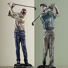 Load image into Gallery viewer, Bticx Golfer Statues, Luxury Character Figurine, Creative Modern Sport Statue Art Figurines, Nordic Crafts for Office Desk Living Room Home Decoration