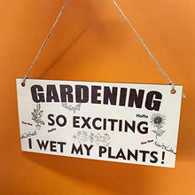 Load image into Gallery viewer, Gardening Gifts Sign for Men Women Funny Garden Ornaments Outdoor Gardeners Novelty Present Xmas Garden Plaque Unusual Plant Gift Naughty For Grandad Birthday Gift under 5 Pounds
