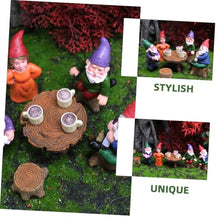 Load image into Gallery viewer, CAXUSD Creative Gnome Garden Decor Set Miniature Gnome Figurines for Indoor and Outdoor Use Fairy Cake Toppers for Landscapes and Home Decor
