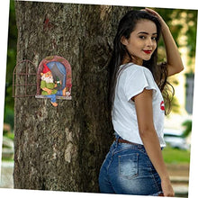 Load image into Gallery viewer, OUNONA 1pc Solar Garden Gnome Adornment Gnome Doll Landscape Ornament Outdoor