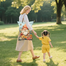 Load image into Gallery viewer, Quteprint 2 Pcs Large Travel Laundry Bags with Handle, Garden Bees Flowers Gnome Waterproof Reusable Wet Dry Bag, Lightweight Dirty Clothes Organizer for Beach, Camping, Gym, Travel & Home