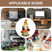 Load image into Gallery viewer, Vriusi Solar LED GNOME Statue Resin GNOME Sculpture Outdoor Garden Decor Lawn GNOME Figurine Solar Yard Decor Solar-Powered GNOME LED GNOME Yard Statue Garden GNOME Light Outdoor Tabletop GNOME