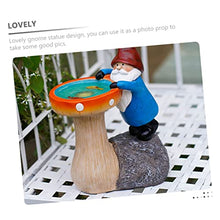 Load image into Gallery viewer, Happyyami Garden Gnome Solar Light Statue Charming Outdoor Decor for Garden Lawn and Patio Resin Gnome Figurine Led Light for Glow at Night