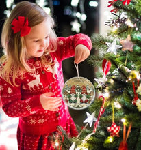 Load image into Gallery viewer, Christmas Ornaments Decorations - 3.6 in Acrylic Two Sided Printing (Sorry We're Stoned 4 - Gnome Friend Getting High Weed Smoking Cannabis Village Hilarious Adult Naughty Funny)