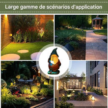 Load image into Gallery viewer, Solar Gnome Decorations for Outdoor, Waterproof and Illuminated Sculptural Decorations for Garden, Lawn, Terrace, Spring, Autumn, Halloween