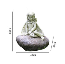 Load image into Gallery viewer, YTOOZ Sculpture Garden Elves, Fairy Flower Decoration Retro Nostalgia Statue Outdoor Garden Landscaping Lawn Decoration Ideas Gift