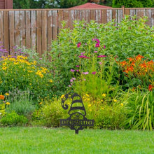 Load image into Gallery viewer, Toyvian Adorable Garden Gnome Stake Easy Ground Insertion Decor for Outdoor Garden Patio Cute Metal Dwarf Insert for Joyful Festivals Flower Pots More