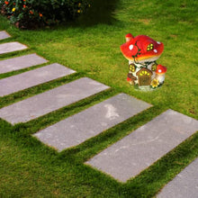 Load image into Gallery viewer, mushrooms Fairy House with Solar Lights Resin Garden Onament Solar Powered mushrooms House Figurines Garden Decor for Patio Yard, Garden Statue