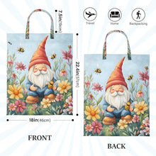 Load image into Gallery viewer, Quteprint 2 Pcs Large Travel Laundry Bags with Handle, Garden Flowers Gnome Bees Waterproof Reusable Wet Dry Bag, Lightweight Dirty Clothes Organizer for Beach, Camping, Gym, Travel & Home