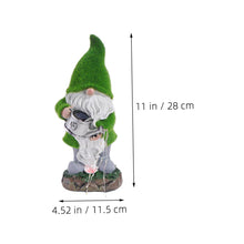 Load image into Gallery viewer, ULTECHNOVO Garden Gnome Solar Lamp Outdoor Lawn Gnome Decoration for Garden Backyard Patio Energy Saving Solar Powered Lighted Statue for Courtyard Lawn Decor