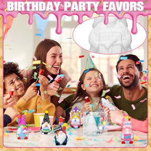 Load image into Gallery viewer, VioraWhite 6 Sets Happy Birthday Gnome Ceramics to Paint Ready to Paint Your Own Ceramic Gnome Statues DIY Unpainted Ceramics Paintable Birthday Gnome Figurines Kit Crafts with Brush Paint for Adults