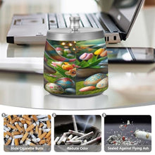 Load image into Gallery viewer, Easter Cute Gnome Cigarette Butt Collector, Covered Ashtray with Lid, Home Ash Tray