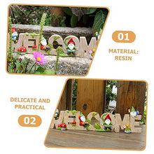 Load image into Gallery viewer, Happyyami Figurine Cute Outdoor Garden Decor for Patio and Lifelike Gnome Statue for Home Decoration and Creative Design for Welcoming Guests