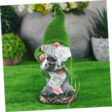 Load image into Gallery viewer, Ciieeo Solar Lawn Gnome Lamp Compact Gnome Statue for Garden Decor Energy Saving Solar Powered Light for Outdoor Use for Flower Beds Patios Present for Friends