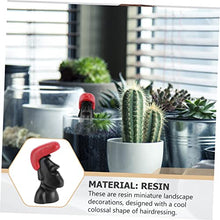 Load image into Gallery viewer, Mipcase 3pcs Miniature Hairdressing Action Figure Doll Toy for Garden Decoration Red Hair Style Ornaments for Landscape Gardening and Decor