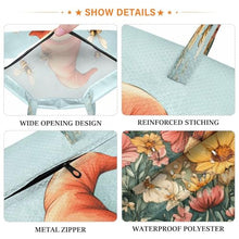 Load image into Gallery viewer, Quteprint 2 Pcs Large Travel Laundry Bags with Handle, Garden Bees Flowers Gnome Waterproof Reusable Wet Dry Bag, Lightweight Dirty Clothes Organizer for Beach, Camping, Gym, Travel & Home