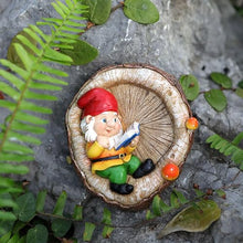 Load image into Gallery viewer, YIZITU Reading Gnomes Tree Faces Decors Outdoor Yard Statues Hanging For Garden Resin And Flower Pots Landscape Owl Hanging Ornaments
