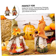 Load image into Gallery viewer, Ciieeo Gnome Doll Ornament Thanksgiving Gnome Home Plush Garden Autumn Decor Festival Harvest Season