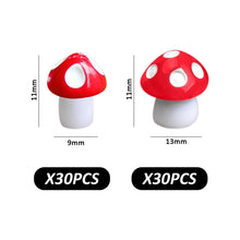Load image into Gallery viewer, OAAO 60-Pack Mini Mushroom Statues, Cute Resin Mushroom Models, Fairy Garden Mushroom Decorations, Miniature Garden Landscape Crafts, Suit for Home Party Garden Decoration (2 Sizes)