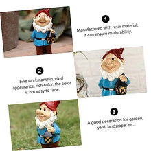Load image into Gallery viewer, BESPORTBLE 1pc Adorable Dwarf Resin Garden Ornament for Decor and Lightweight Gnome Statue Charming Desktop and Patio Decoration for Home Office