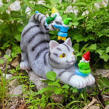 Load image into Gallery viewer, Cat Gnomes Garden Statues,Cat Sculpture Decorations Outdoor Lawn & Yard Figurine,for Women Mother Kids,Cat Lover Gifts,Patio, Balcony, Yard, Lawn Ornament
