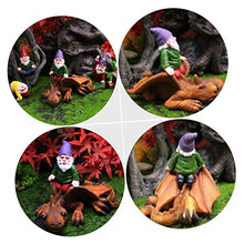 Load image into Gallery viewer, Toyvian Creative Resin Garden Gnome Dinosaur Statue Unique Outdoor Ornament for Home Adornment Durable Decorative Figurine for Patio Balcony Office and Garden Display