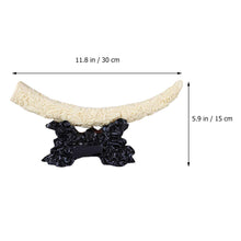 Load image into Gallery viewer, VOSAREA Halloween Ornaments Animal Sculpture Engraved Elephant Herd Statue Artificial Elephant Tusk Model Office Desktop Ornament for Halloween Home Office Table Centerpieces