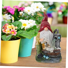 Load image into Gallery viewer, Happyyami 1pc Solar Gnome Light Garden Gnome Ornament Lamp Dog Themed Outdoor Decor for Lawn and Backyard Unique Design for Home Decoration