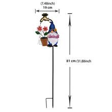 Load image into Gallery viewer, Solar Stake Lights Outdoor, Cartoon Gnome Solar Garden Stakes, Waterproof LED Landscape Lighting, Twinkling Garden Decoration, Winter Christmas Yard Lights, Backyard Walkway Lighting, Decorative Solar