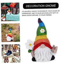 Load image into Gallery viewer, Kisangel 2pcs Garden Gnome Doll Figurine Adorable Resin Ornament for Home Decoration for Tiered Tray Desk Table Garden Layout Craftsmanship Brings